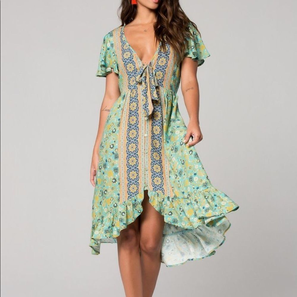 NWT Band of Gypsies‎ Dublin Floral Surplice Dress